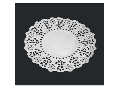 Kagepapir Ø14 cm Rund Udstanset Hvid - 500 stk.
