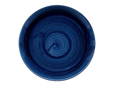 Tallerken Coupe Stonecast Patina Ø28.8 cm Porcelæn Koboltblå