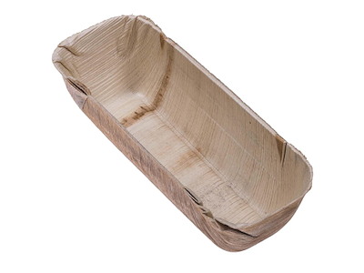 Skål 185x85x45 mm Firkant Bionedbrydelig Palmeblad