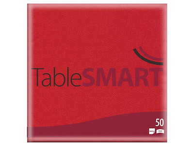 Serviet TableSMART airlaid 40x40 cm 1/4 fold Rød