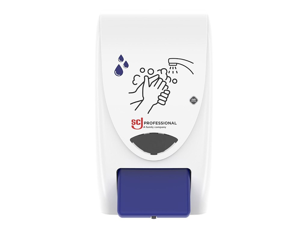 Dispenser Cleanse Hands manuel plast hvid/blå til 2ltr patron