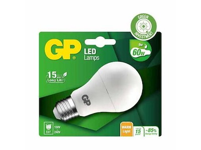 LED Pære GP Classic E27 9W-60W