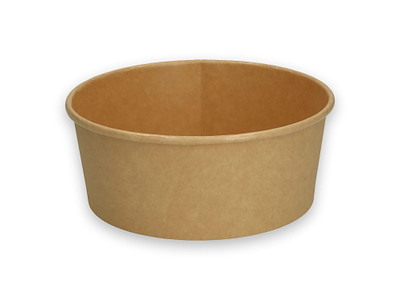 Salatskål Verive 750ml Ø150xH60mm Pap/PLA Brun