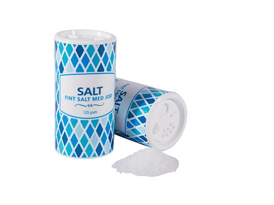Salt 125 gr med Jod i Strødåse