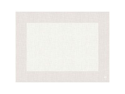 Dækkeserviet Bio Dunicel 30x40cm Linnea hvid