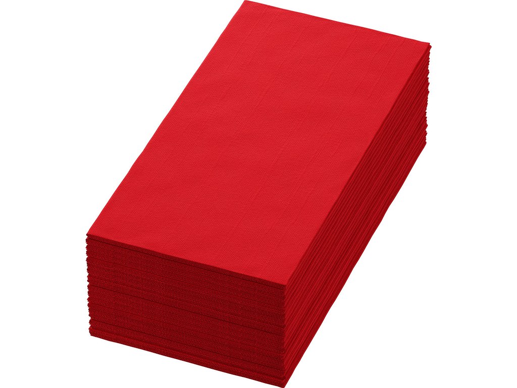 Serviet 1/8-fold DuniSoft Airlaid 40x40cm Rød