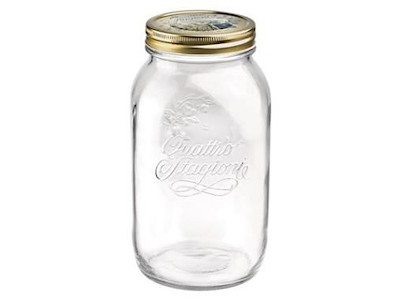 Sylteglas Quattro Stagioni 1.5 ltr Ø11.3x21 cm med Låg