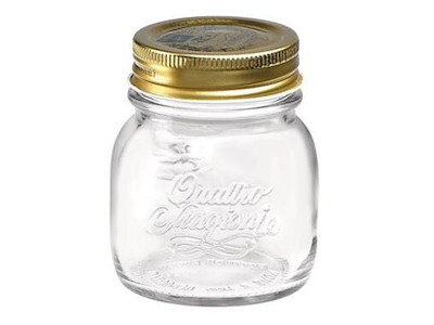 Sylteglas Quattro Stagioni 150 ml Ø7.5x8.3 cm med Låg