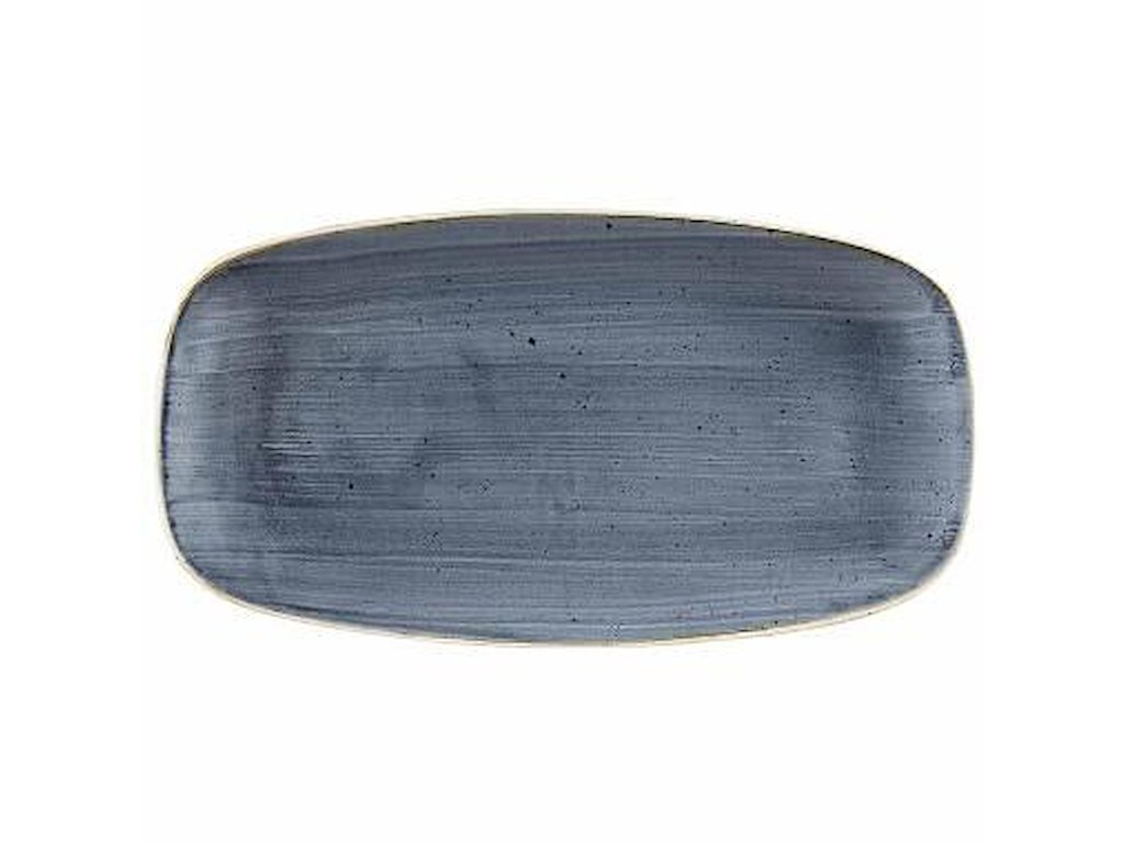 Serveringsfad Stonecast 35.5x18.9 cm Porcelæn Blåbær