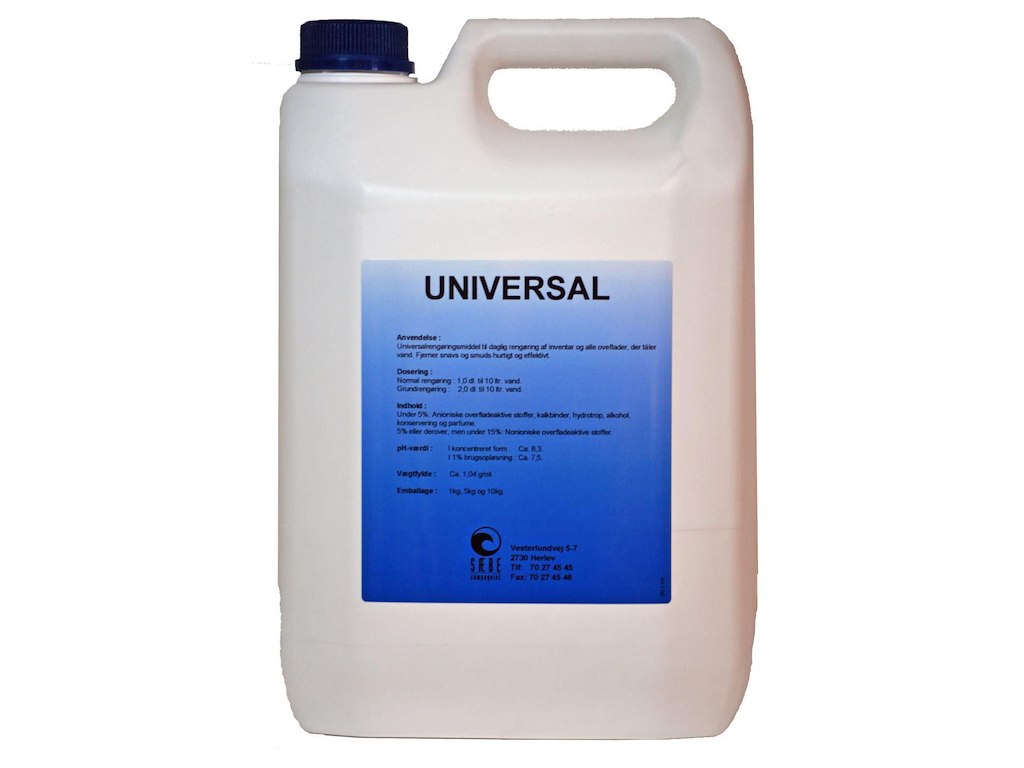 Universalrengøring SC Universalrens 5ltr med Parfume/Alkohol uden Farve