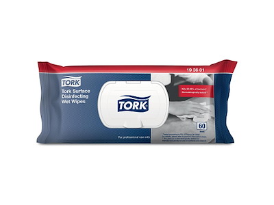 Desinfektion Serviet Tork Surface Wet Wipes 21x17,5 cm 60 stk