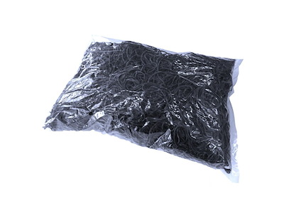 Elastik 100x2 mm 1 kg Sort