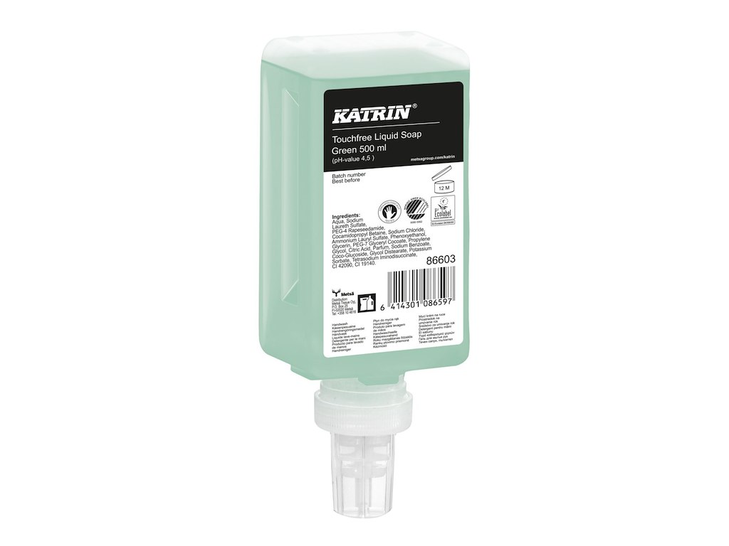 Sæbe Katrin Flydende Fresh 500ml Touchfree Grøn