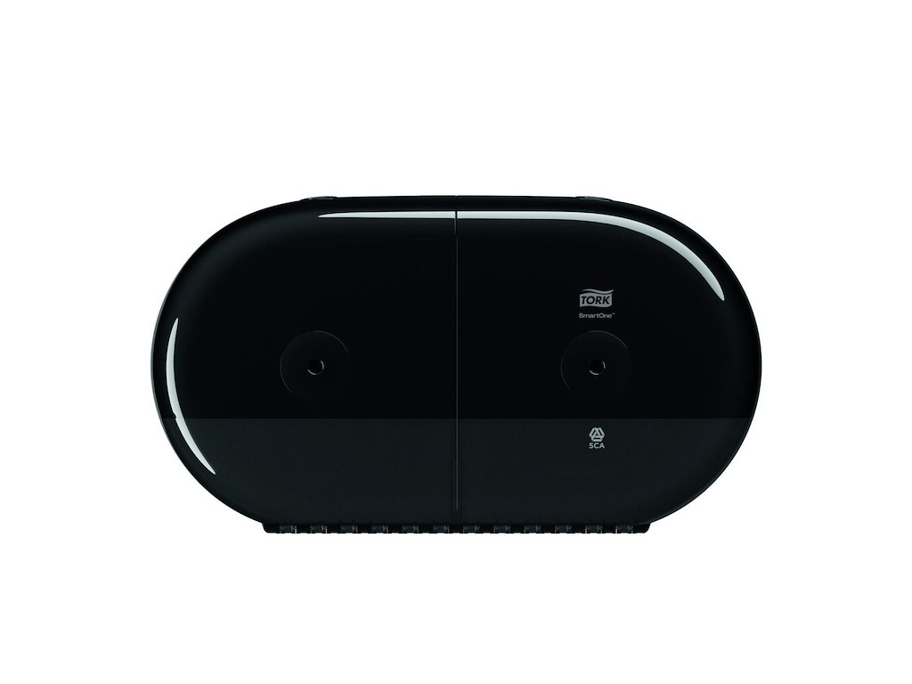 Dispenser Toiletpapir Tork SmartOne T9 Twin Plast Sort