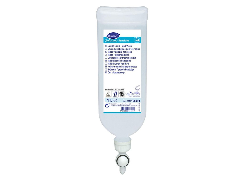 Cremesæbe Soft Care Sensitive 1ltr Svanemærket Asthma Allergy Nordic
