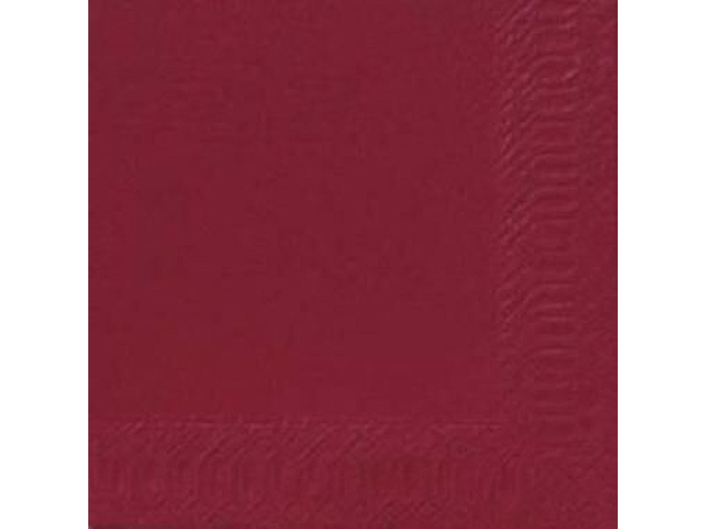 Serviet Duni 33x33cm 3-lag Bordeaux 125 stk