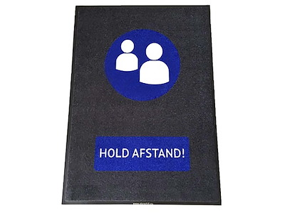 Måtte 90x150 cm med HOLD AFSTAND