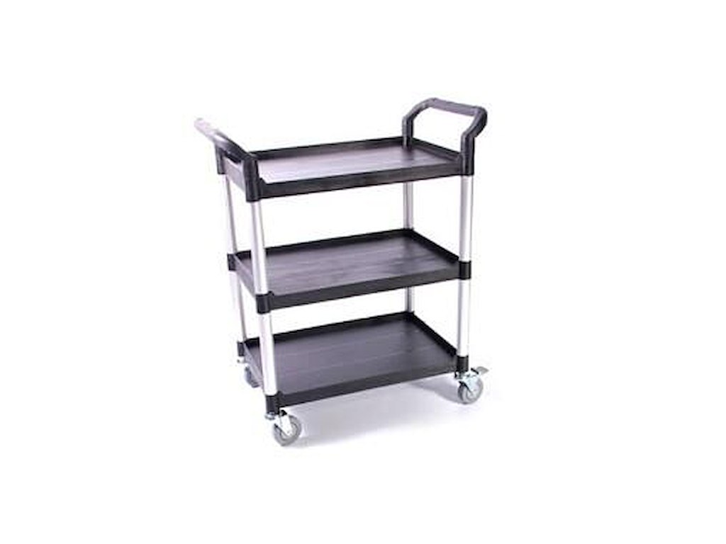 Serveringsvogn 85x48x100 cm 3 hylder Fiberfest Alu