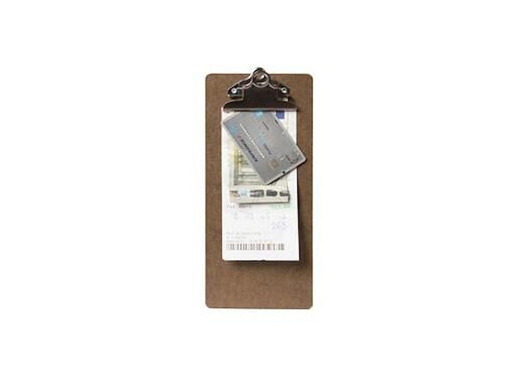Regningsbakke Securit Clipboard 11x26.5 cm brun