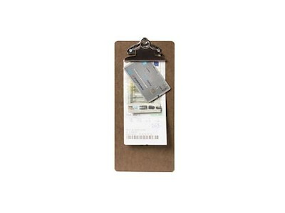 Regningsbakke Securit Clipboard 11x26.5 cm brun