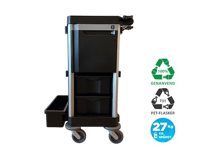 Rengøringsvogn Nordic Recycle trolley 2.0 str. S