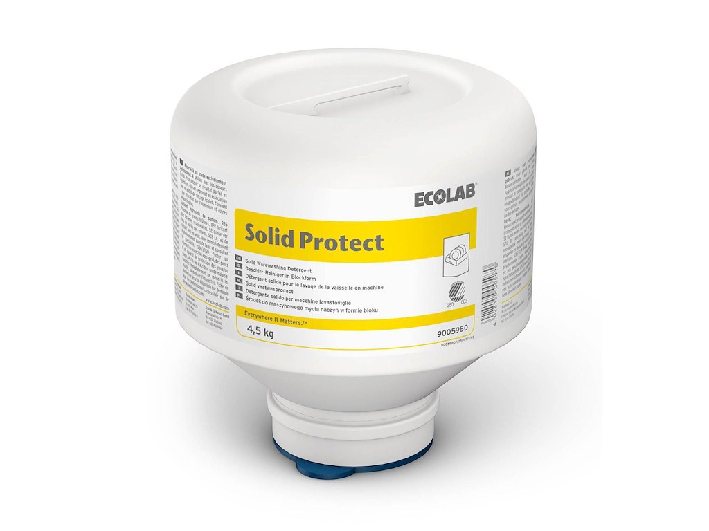 Maskinopvask Anlæg Fast Solid Protect 4.5kg Svanemærket uden Klor Blødt til alu