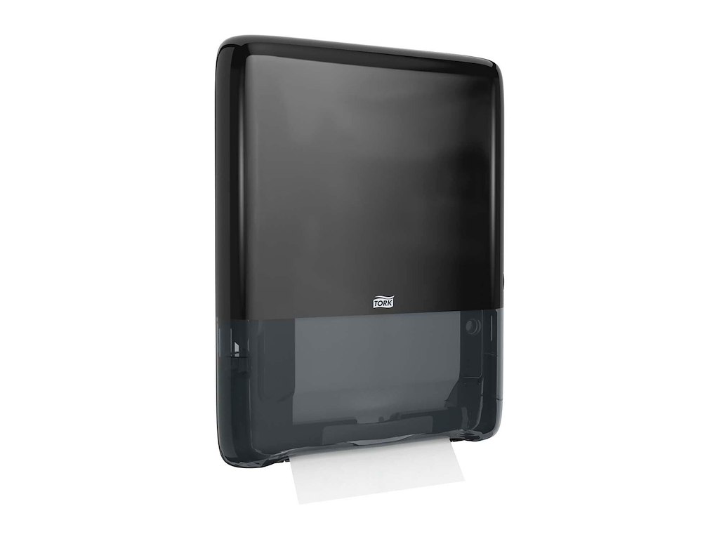 Dispenser Håndklædeark Tork H5 Mini PeakServe Continuous D36.7xB10.1xH49cm Sort