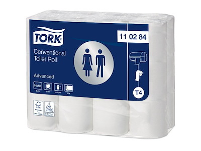 Toiletpapir Tork Advanced T4 2-lag 31.4m hvid