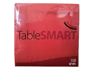 Serviet TableSMART 40x40cm 3-lag Rød