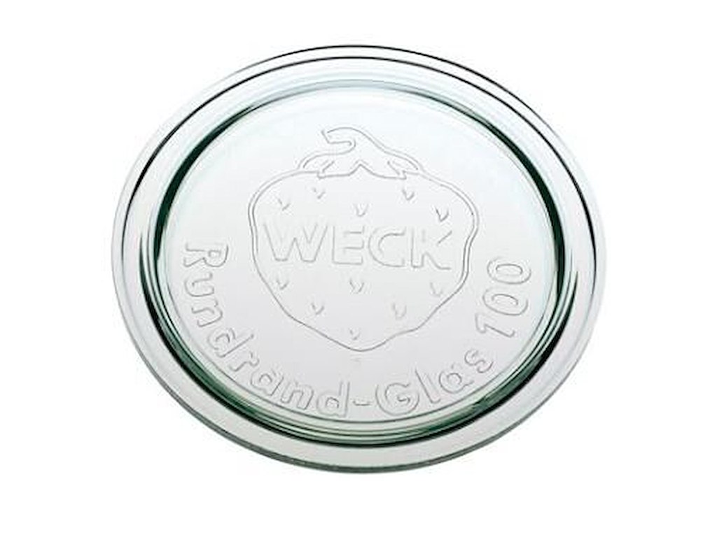 Låg Weck Ø10.8 cm til Patentglas. Glas