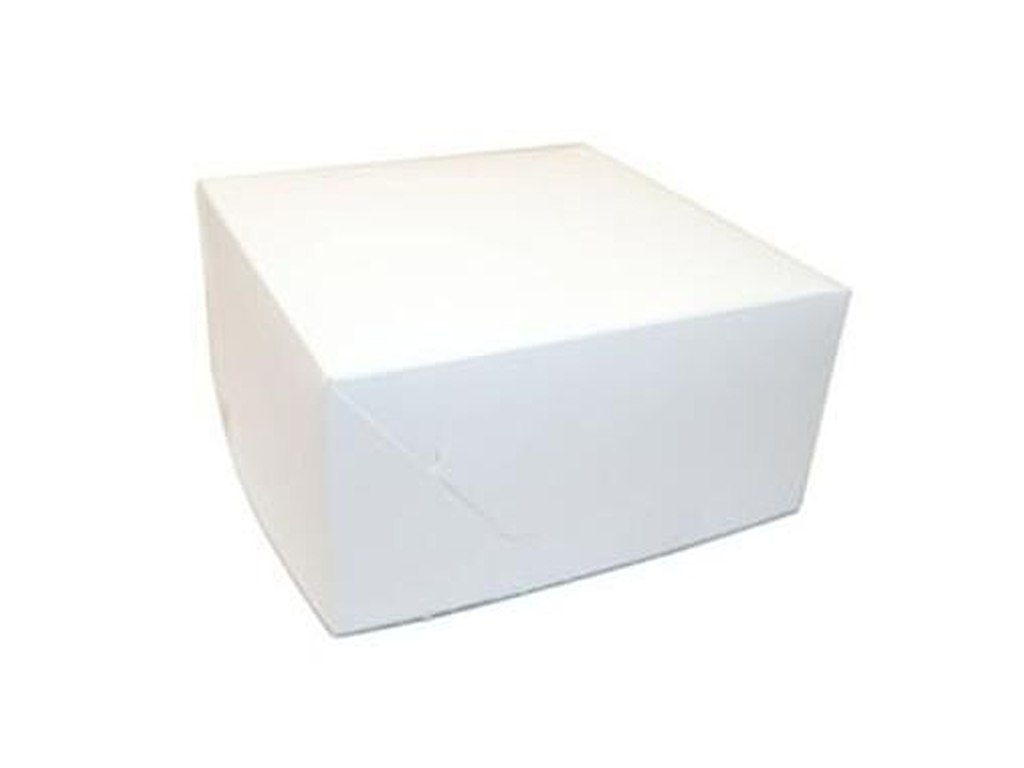 Kageæske fold selv nr 1 høj L150xB150xH75mm pap hvid