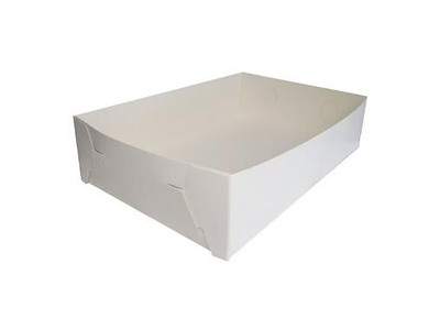 Smørrebrødsæske 425g 450x300x110 mm karton hvid