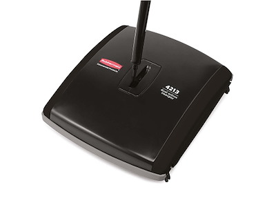 Fejemaskine Manual med dobbelt koste til gulve