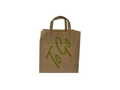 Bærepose Catersource 12 ltr 250x200x260mm 80 gr m/Hank Papir Brun To Go