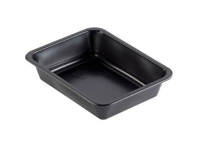 Bakke 1-rum 227x178x50 mm Rektangulær PP Sort