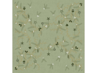 Serviet Bio Dunisoft 40 x 40cm Airlaid Noel Pistachio Green