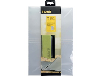 Menu Indsætsningsark A5 Transparent