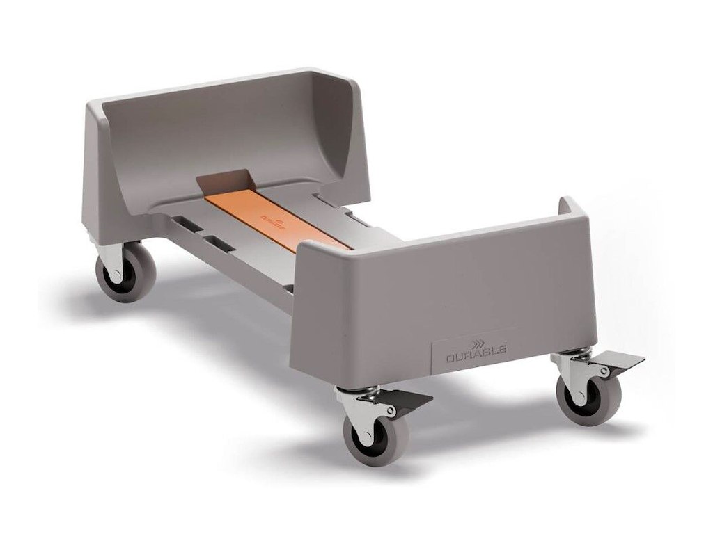 Tralle M 4 drejehjul til 60 L beholder PP Grå