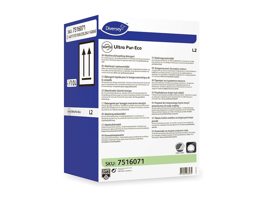 Maskinopvask Flydende Suma Ultra Pur-Eco L2 Safepack 10ltr Svanemærket uden Klor
