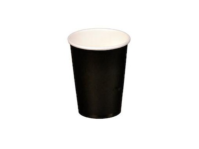 Kaffebæger Pap Ø90xH135mm 40cl 16oz Single Wall Sort