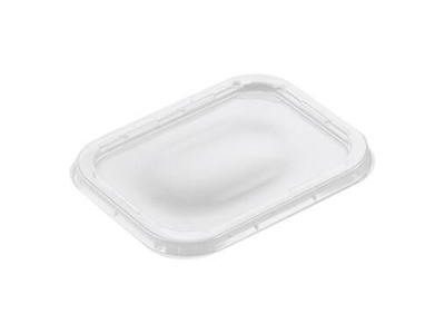 Låg til Alubakke 145x110 mm APET Klar