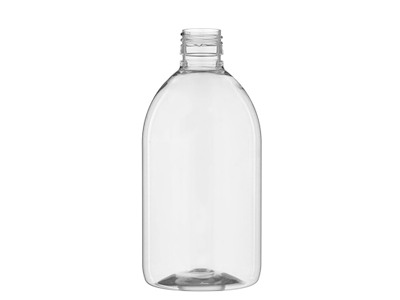 Flaske Pharma Sirop Flasker 500ml Ø7xH161mm 30% RPET