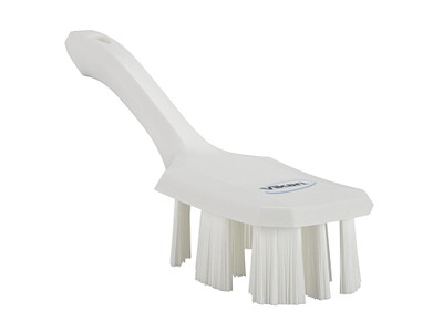 Håndbørste UST 260 mm Kort skaft Stiv Hvid