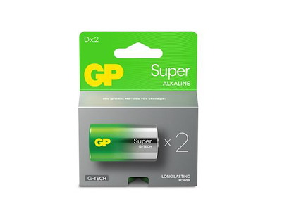 Batteri GP Super Alkaline D 2-pak