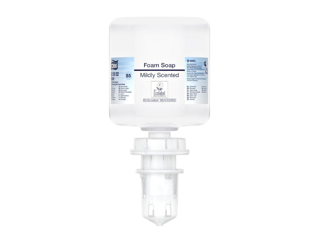 Skumsæbe Tork Flydende Mild Foam Soap 525ml Ecolabel med Parfume til Mini S5