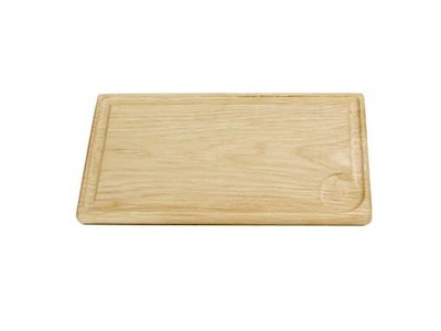 Bøfplanke 32x17.5x2.3 cm med Saftrille Egetræ