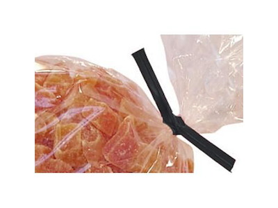 Poselukker Twis Ties 100 mm 1 tråd sort