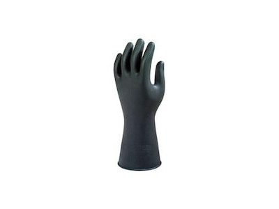 Handske Black Heavyweight G17K str L Latex Sort
