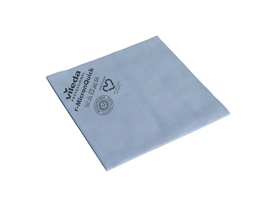 Microfiberklud r-MicronQuick 40x38cm Svanemærket blå 70% genbrugsplast