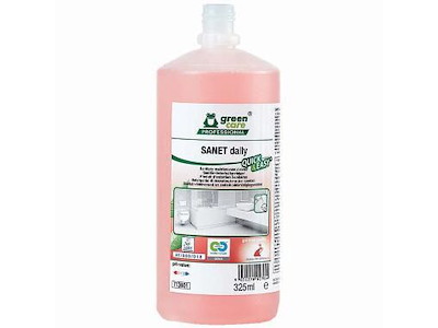 Sanitetsrengøring sur SANET Daily Quick & Easy med Parfume 325 ml Rød